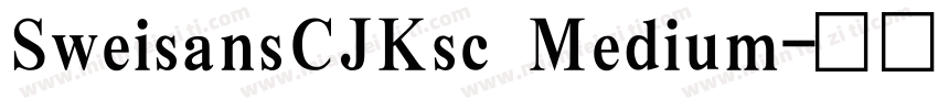 SweisansCJKsc Medium字体转换